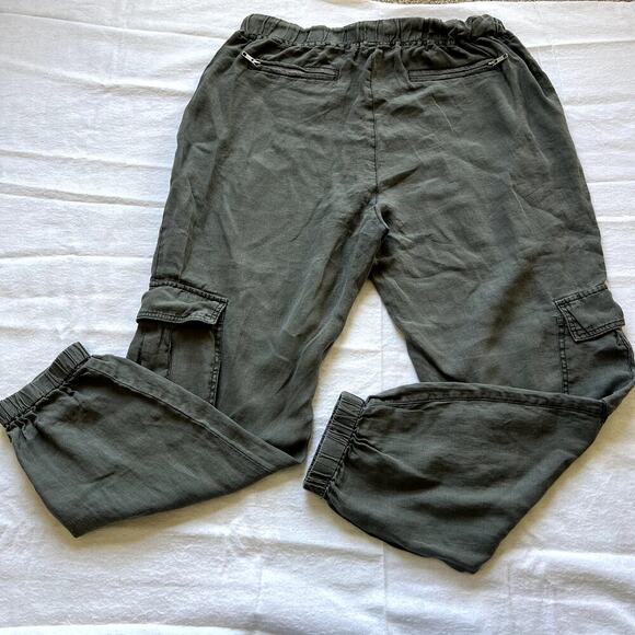Blank NYC High Rise Linen Cargo Joggers Size 30 - Picture 3 of 6